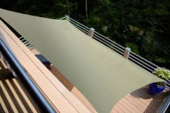 Voile rectangulaire en toile beige sable Jardiline Austral - 4 x 3 m