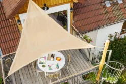 Voile triangulaire en toile de jute marron Jardiline - 3,6 m