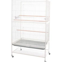 Volière Sumba blanche L 79 x l 52 x H 130 cm