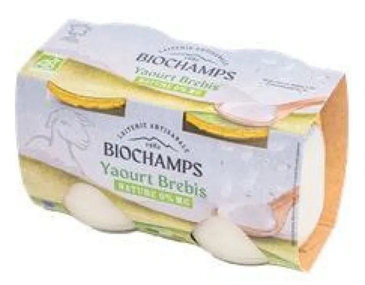 Yaourt brebis bio nature 0% Biochamps - 2 x 125 g