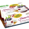 Yaourt demi-écrémé bio sur lit de fruits Gaborit - 4 x 125 g
