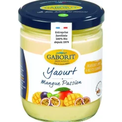 Yaourt gourmand mangue passion bio Gaborit – 400 g