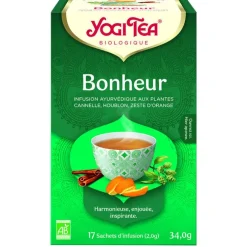 Yogi Tea Bonheur – La boîte de 17 sachets