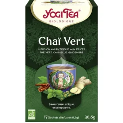 Yogi Tea Chai vert – La boîte de 17 sachets