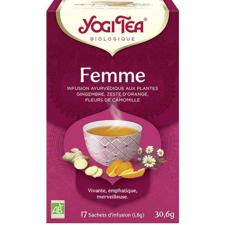 Yogi Tea Femme – La boîte de 17 sachets