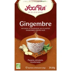 Yogi Tea Gingembre – La boîte de 17 sachets