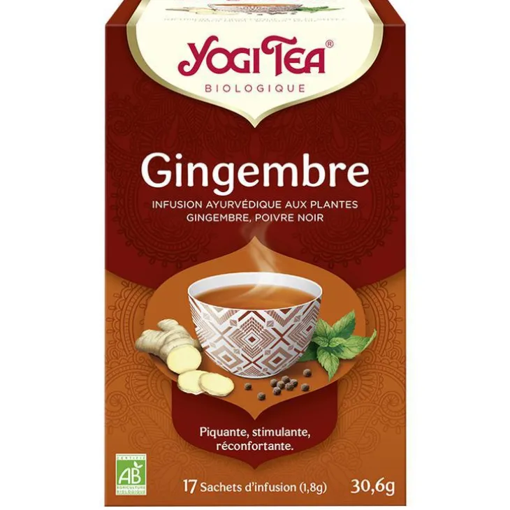Yogi Tea Gingembre – La boîte de 17 sachets