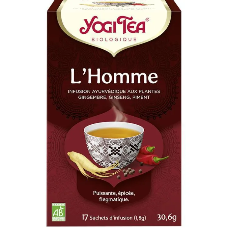 Yogi Tea Homme – La boîte de 17 sachets