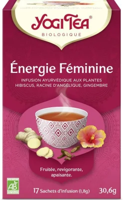 Yogi Tea Énergie féminine – La boîte de 17 sachets