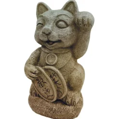 Zen Déco Fortune Cat Résine 8,5x8,5x12,6 cm
