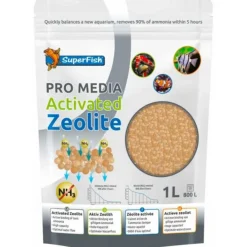 Zeolite activée pour filtre d'aquarium, SUPERFISH Pro Media - 1L